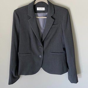Calvin Klein Gray Suit Jacket